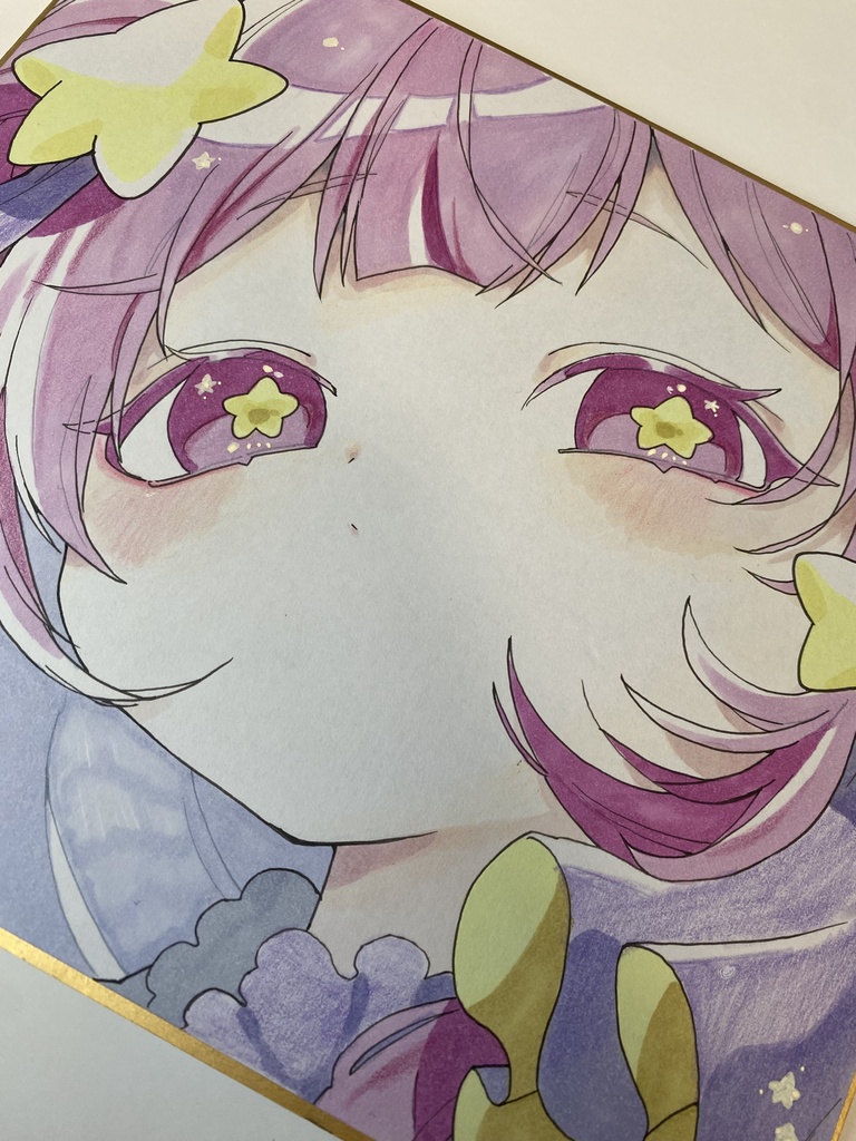 星の女の子💫|色紙イラスト