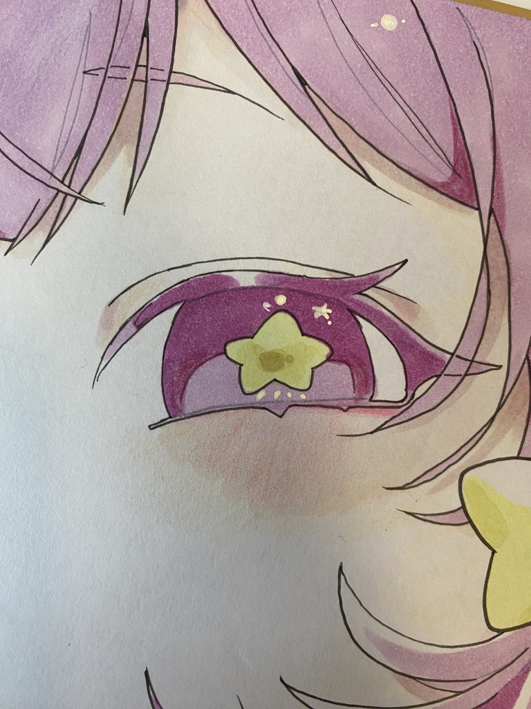 星の女の子💫|色紙イラスト