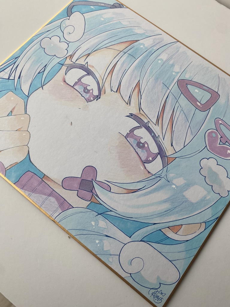 ゆめかわ天使な女の子🪽|色紙イラスト
