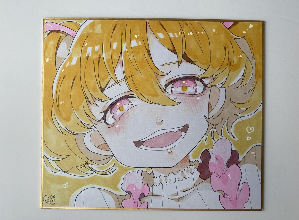 笑顔で癒しを🌼|色紙イラスト
