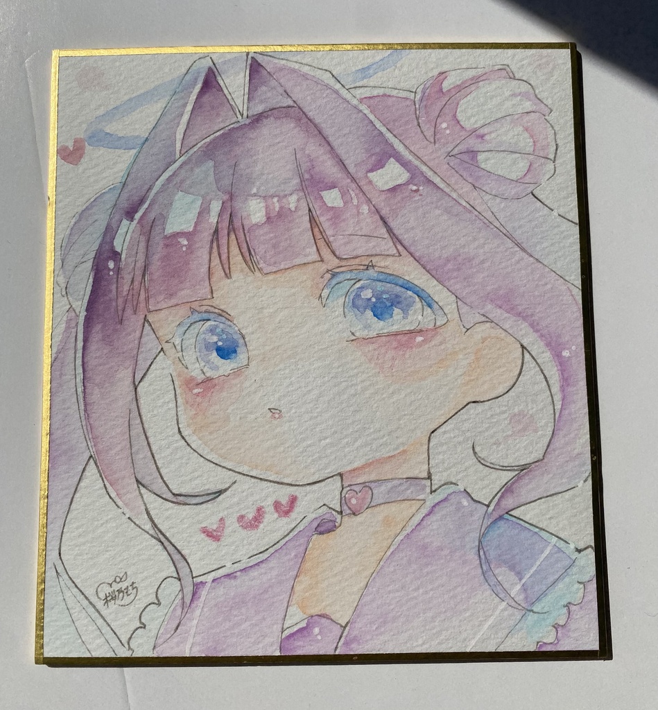 創作キャラ ゆめのみるく🎀｜水彩原画