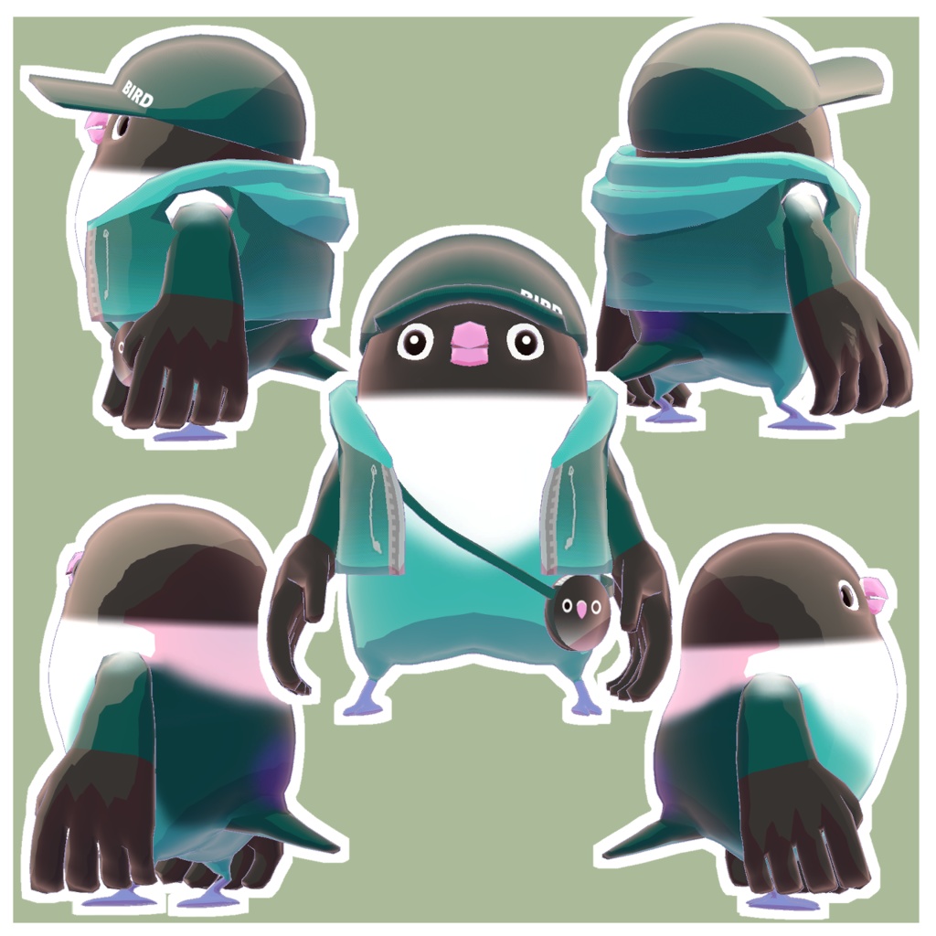 【オリジナル3Dモデル】とりぼたん