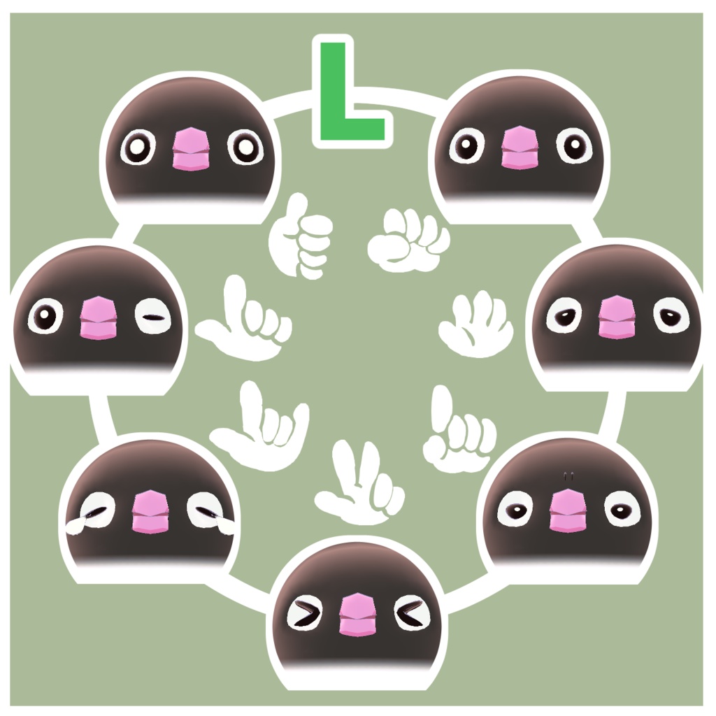 【オリジナル3Dモデル】とりぼたん