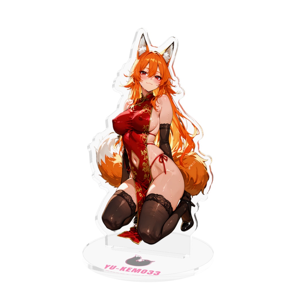 チャイナドレスきつねちゃん アクリルフィギュア