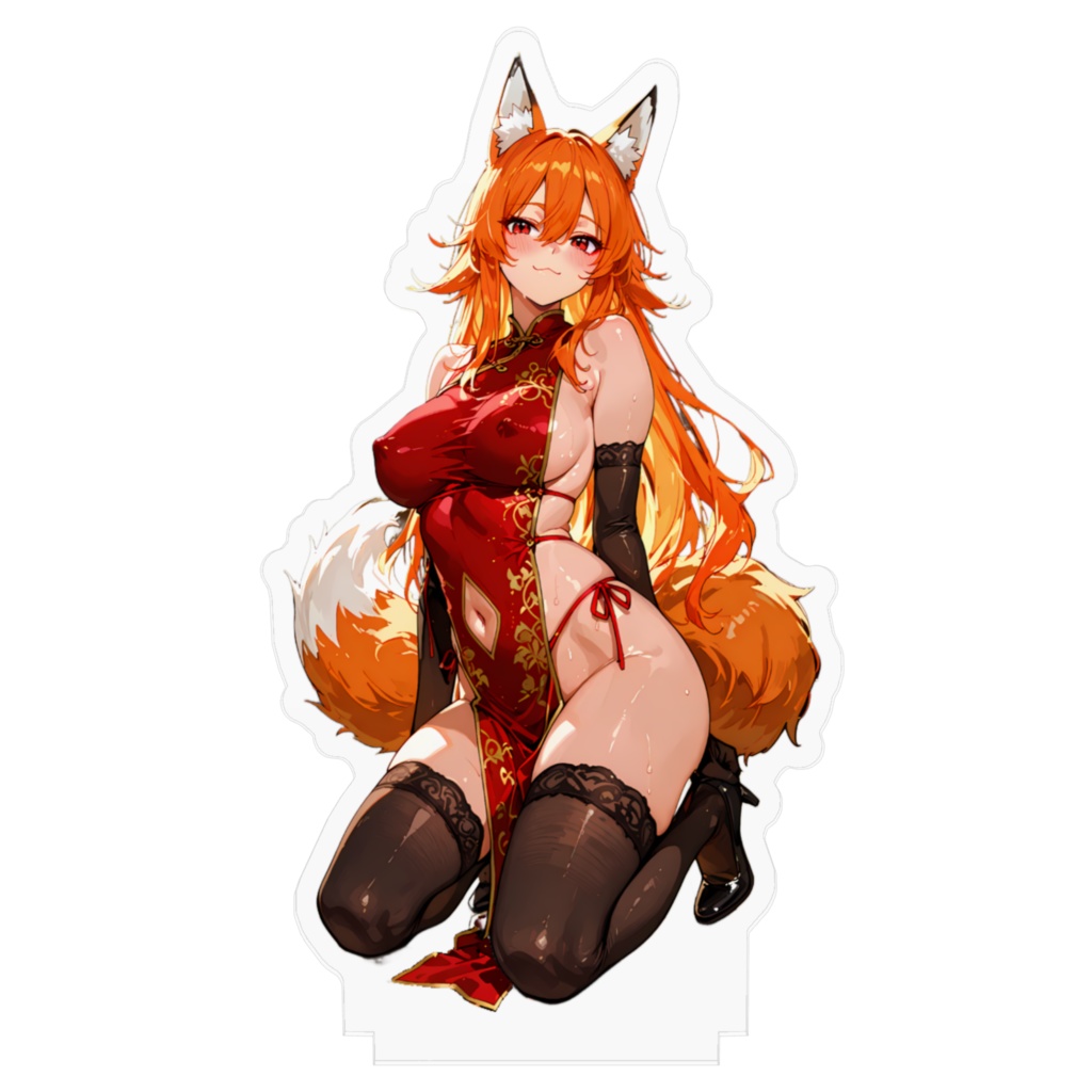 チャイナドレスきつねちゃん アクリルフィギュア