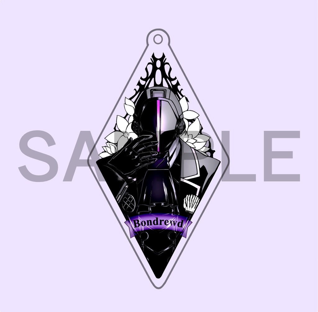 イラストアクリルキーホルダー ハイコントラストver.