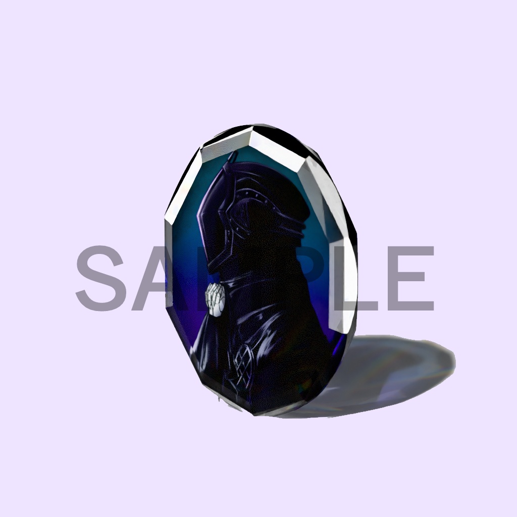 ジュエルアクリルブロック　楕円