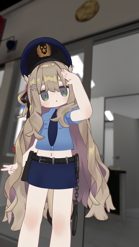 【衣装】ちびっこポリス(えも研アバター、キプフェル対応)