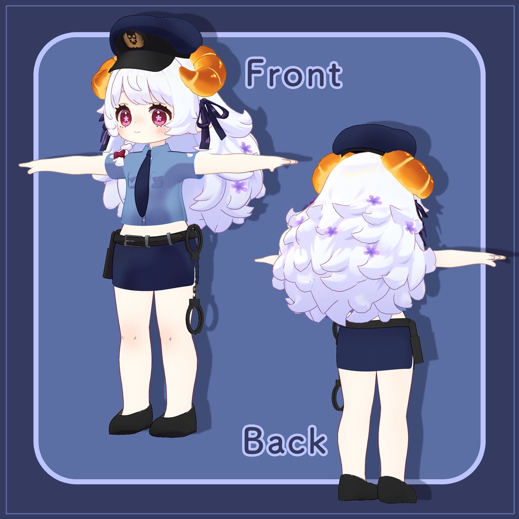 【衣装】ちびっこポリス(えも研アバター、キプフェル対応)