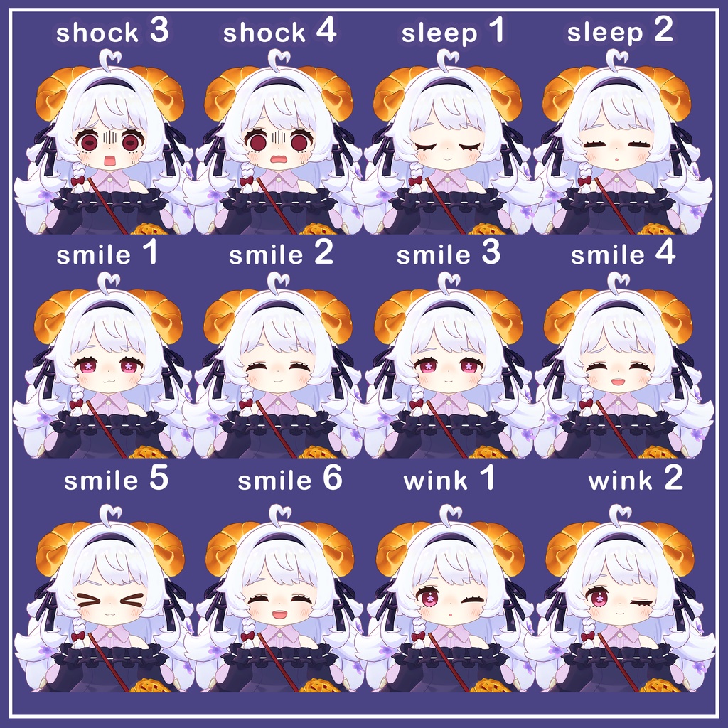 【無料版あり】コロネちゃん専用 表情セット54種!