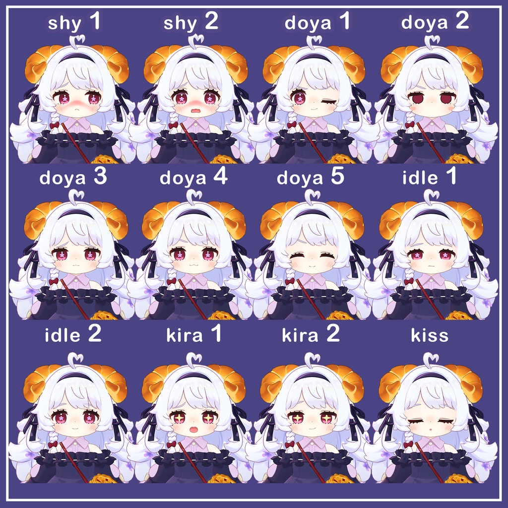 【無料版あり】コロネちゃん専用 表情セット54種!