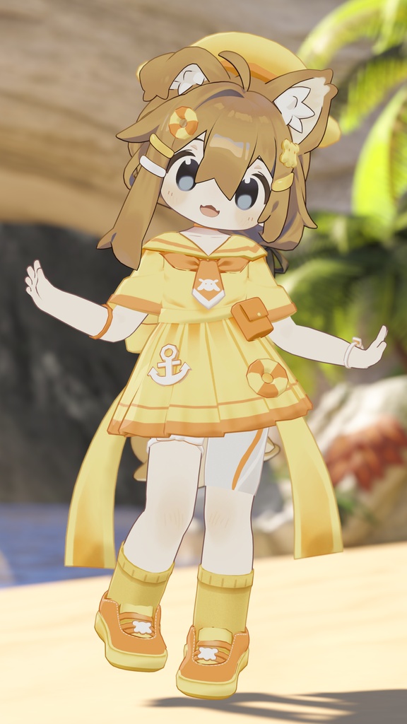 【衣装】めんだこマリンセーラー(えも研アバター、キプフェル、エルシオン、ひかるん対応)