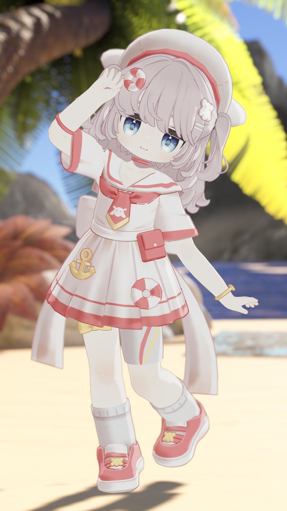 【衣装】めんだこマリンセーラー(えも研アバター、キプフェル、エルシオン、ひかるん対応)