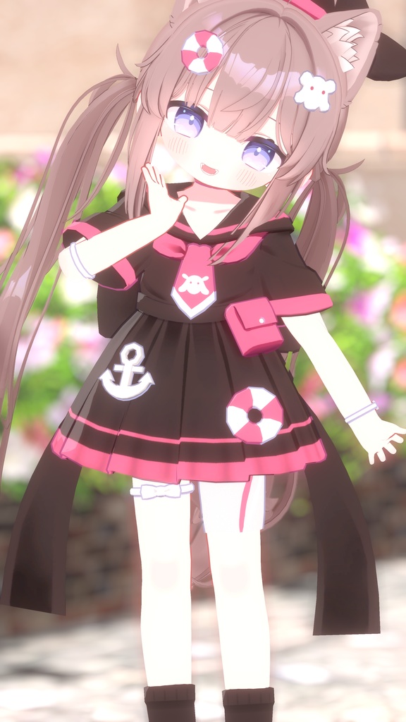 【衣装】めんだこマリンセーラー(えも研アバター、キプフェル、エルシオン、ひかるん対応)