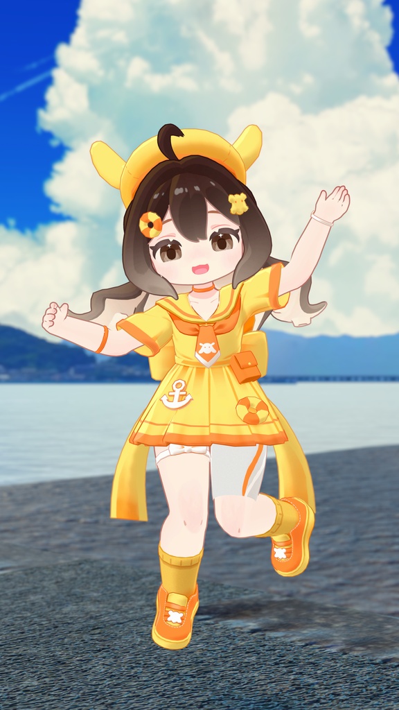 【衣装】めんだこマリンセーラー(えも研アバター、キプフェル、エルシオン、ひかるん対応)