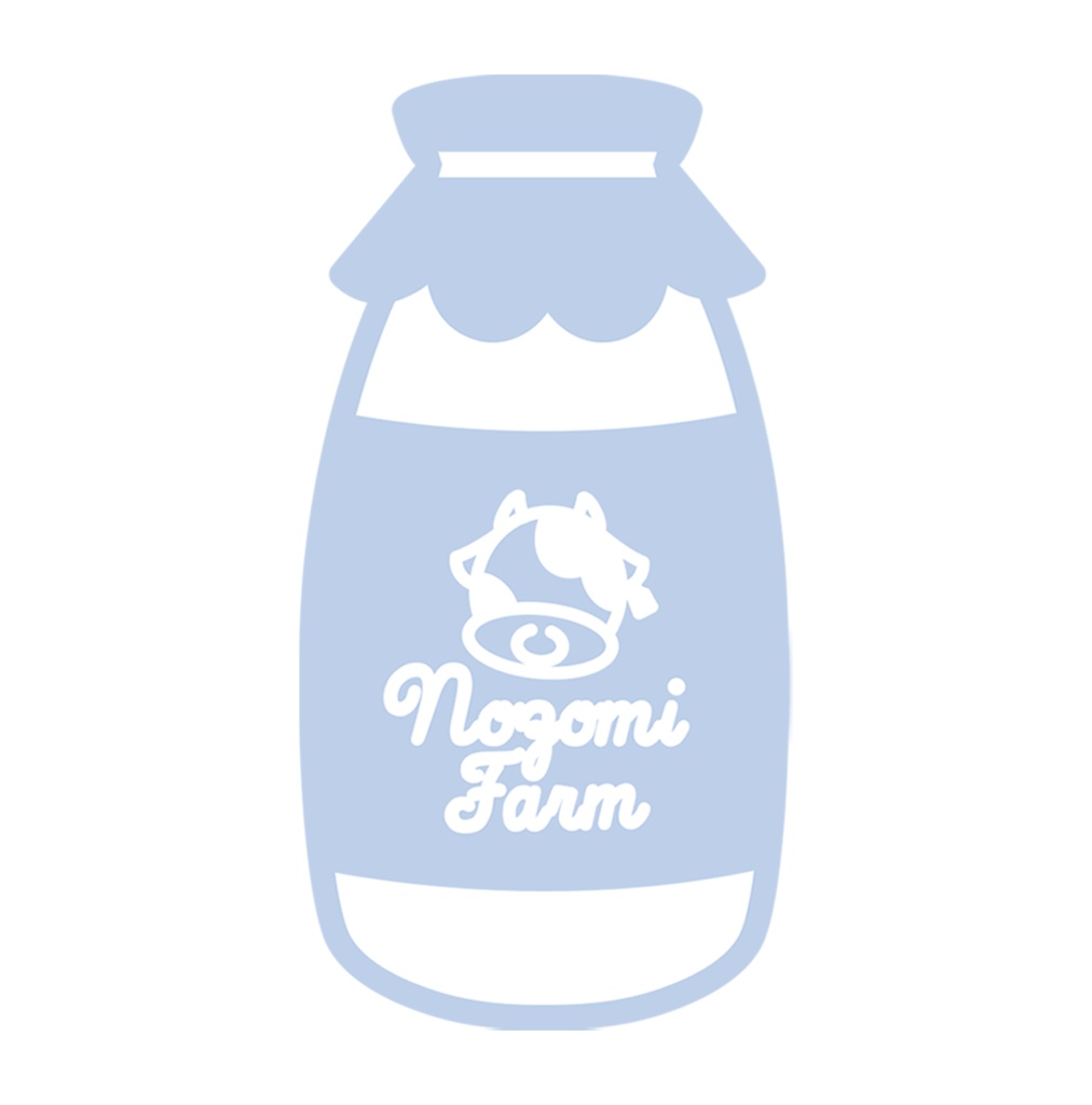 のぞみファン印牛乳瓶ステッカー