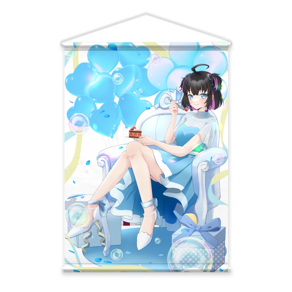 天羽もあ1周年記念グッズ~タペストリー~