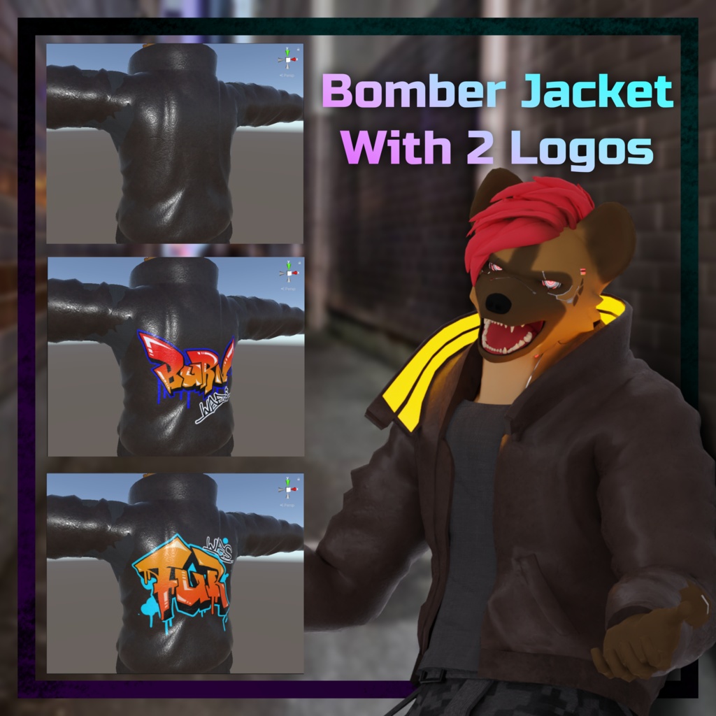 VRChat向けアバター「GIGABITE」3Dモデル