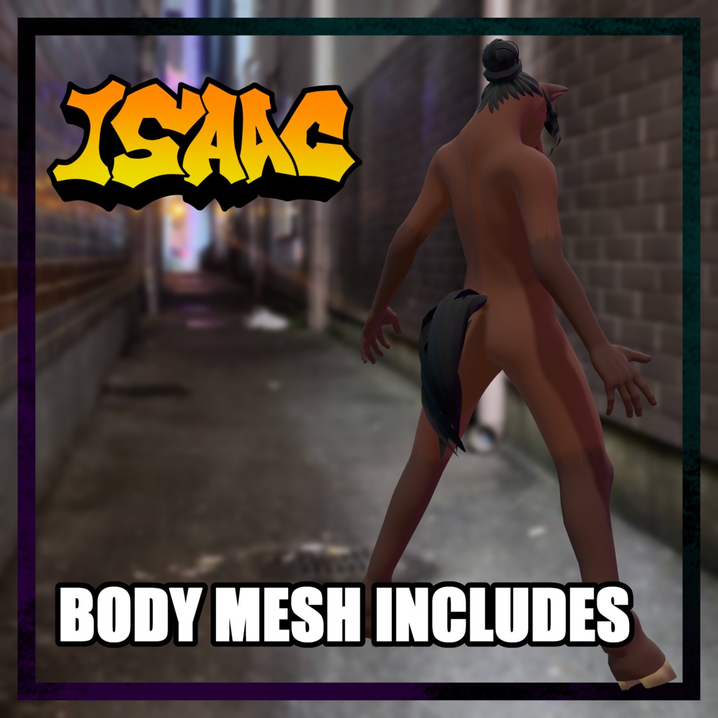 VRChat向けアバター「Isaac」3Dモデル
