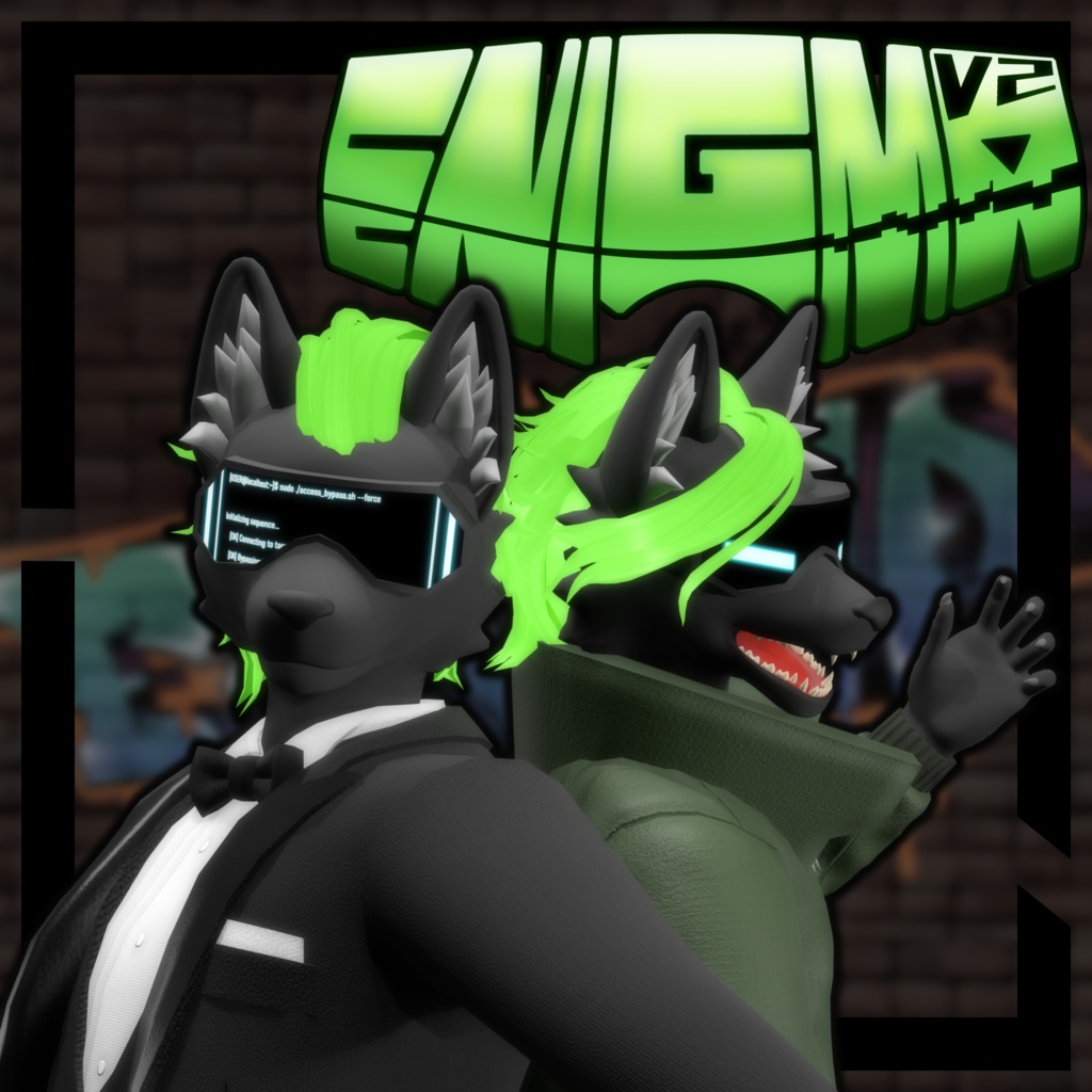 VRChat向けアバター「Enigma_V2」3Dモデル