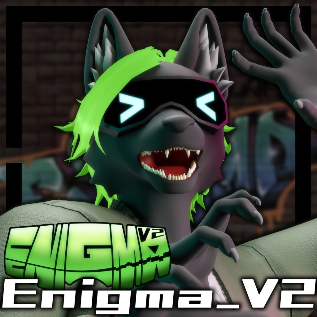 VRChat向けアバター「Enigma_V2」3Dモデル