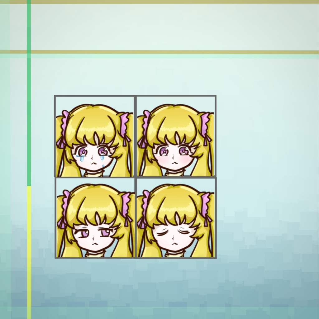 全身立ち絵素材_02 うさぎの女の子