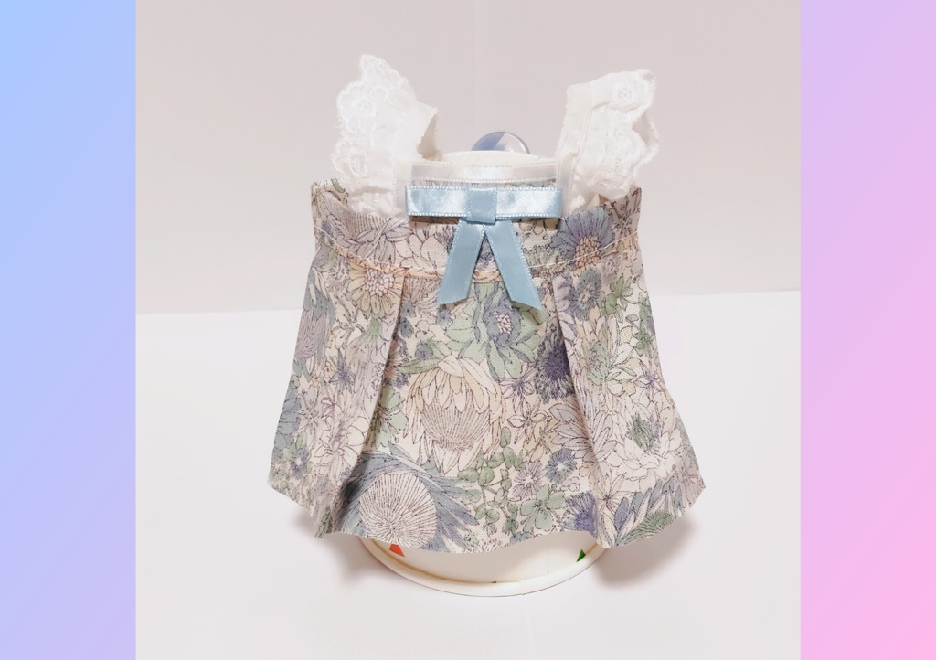 20センチぬい向け エプロンワンピース