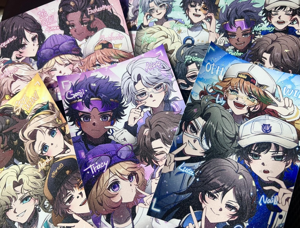 【グリッター加工ポストカード】戦隊５枚セット