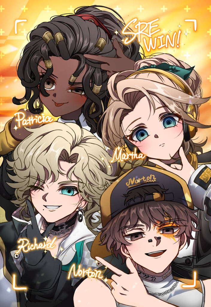 【グリッター加工ポストカード】戦隊5枚セット