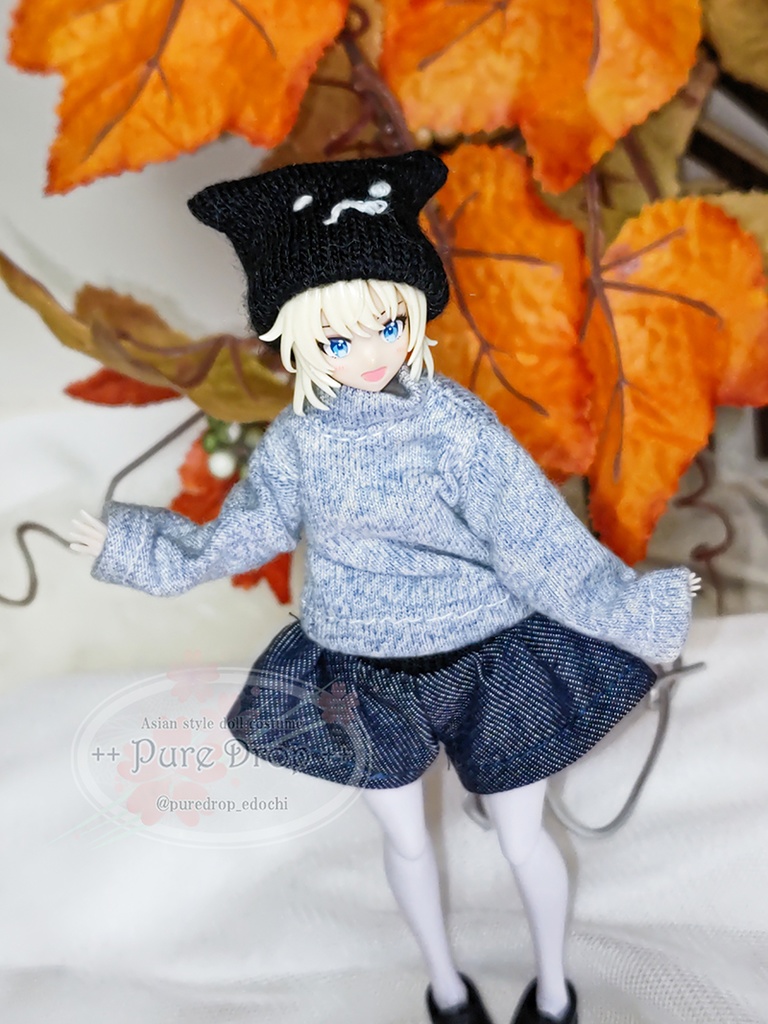 Pure Drop■1/12サイズ カジュアル4点セット タータンチェックマフラーver(創彩少女庭園・ドレスアップボディ)
