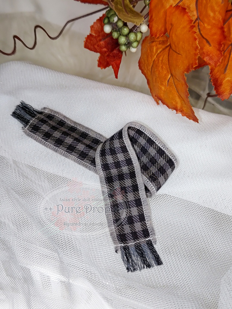 Pure Drop■1/12サイズ カジュアル4点セット タータンチェックマフラーver(創彩少女庭園・ドレスアップボディ)