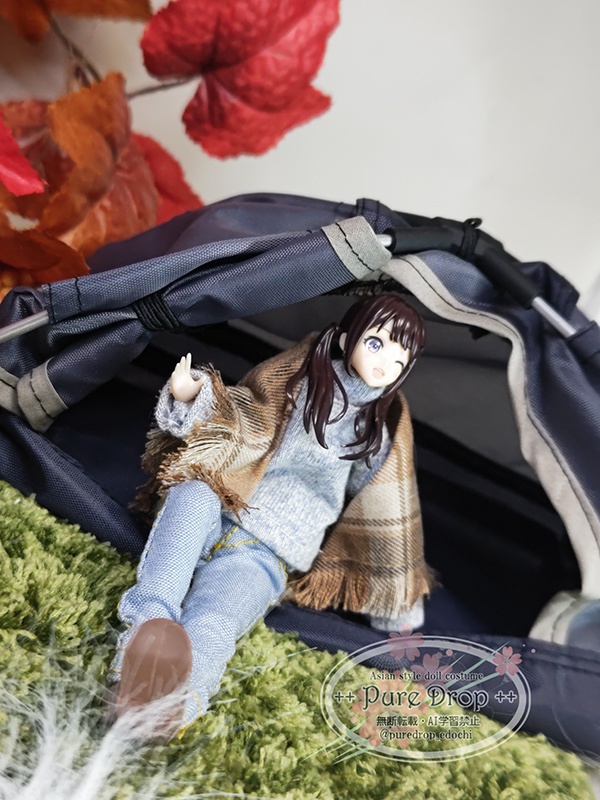 1/12サイズ ソロドームテント 自立式テント グレー