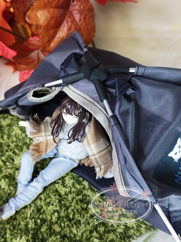 1/12サイズ ソロドームテント 自立式テント グレー