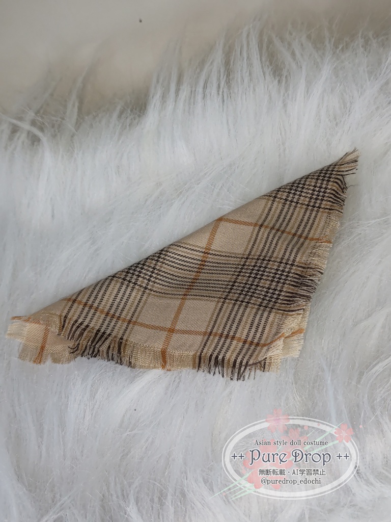 1/12サイズ ストール グレンチェック (創彩少女庭園・ドレスアップボディMで着用確認)