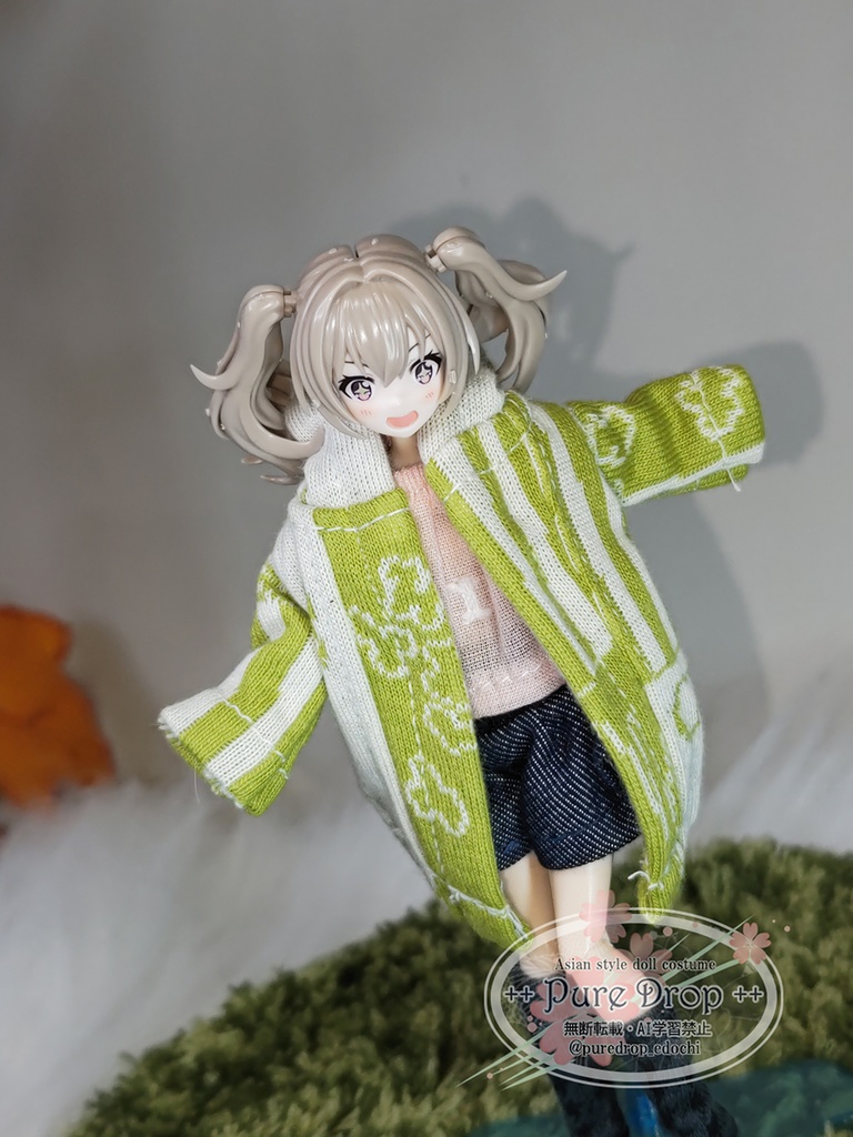 1/12 ニットパーカー (創彩少女庭園ドレスアップボディM・S着用確認)