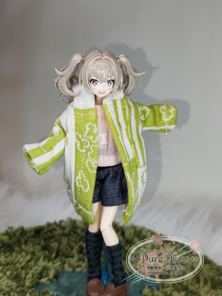 1/12 ニットパーカー (創彩少女庭園ドレスアップボディM・S着用確認)