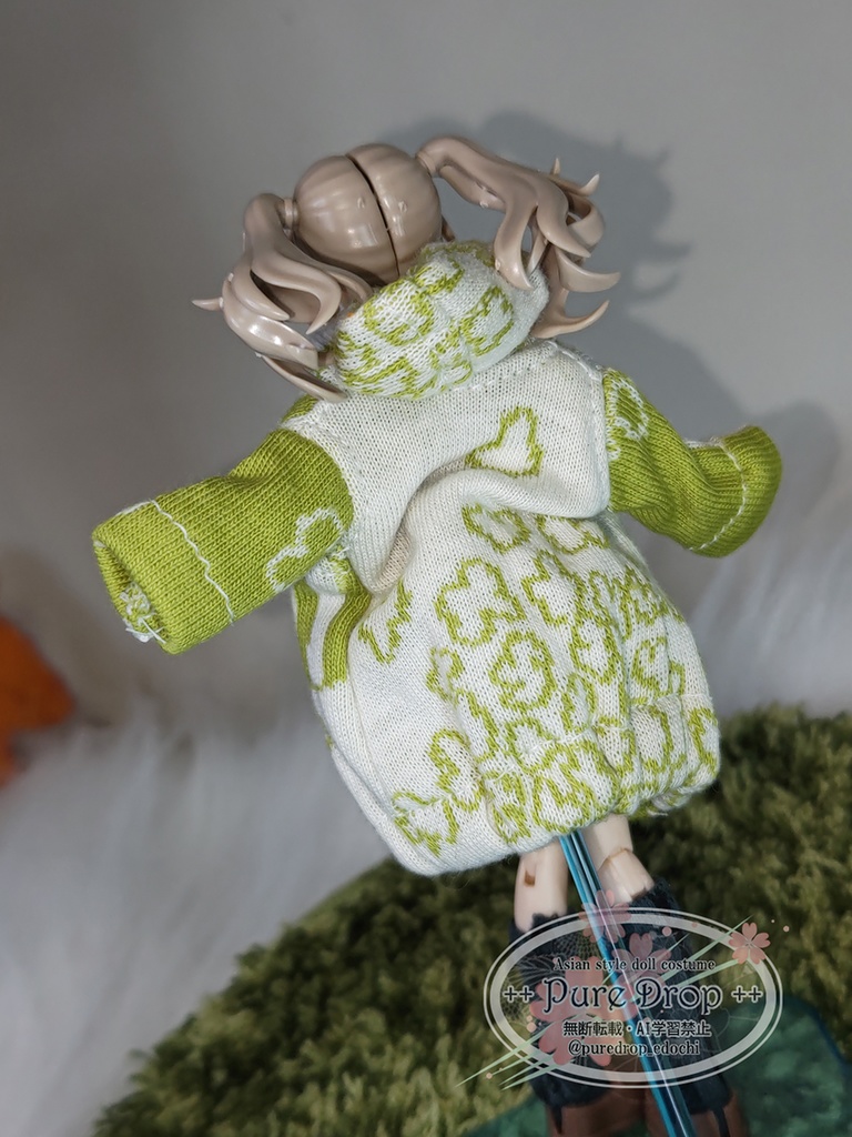 1/12 ニットパーカー (創彩少女庭園ドレスアップボディM・S着用確認)