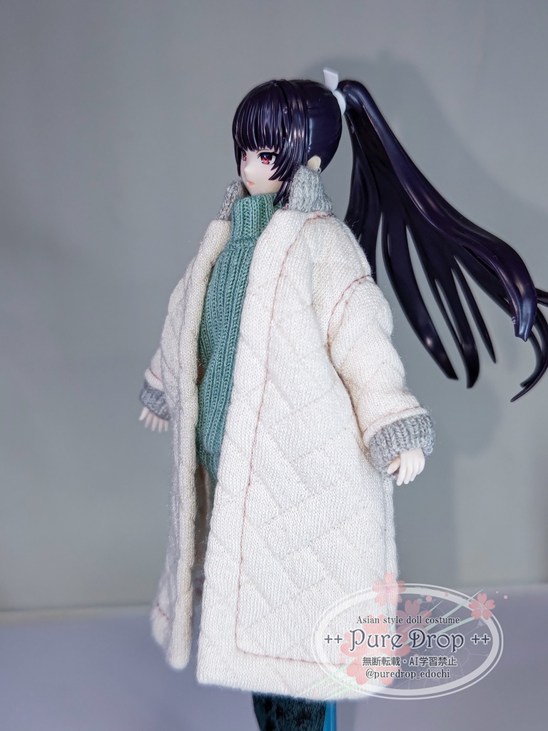 1/12 キルティングコート (創彩少女庭園ドレスアップボディM・S着用確認)