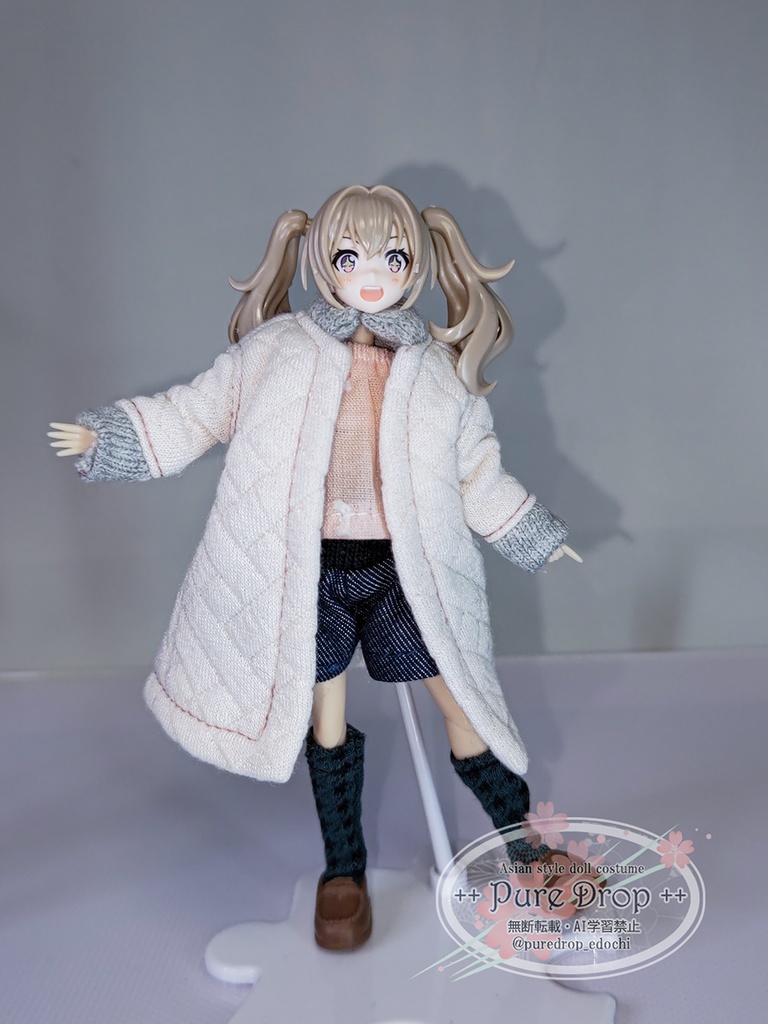 1/12 キルティングコート (創彩少女庭園ドレスアップボディM・S着用確認)