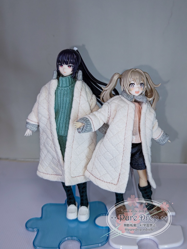 1/12 キルティングコート (創彩少女庭園ドレスアップボディM・S着用確認)