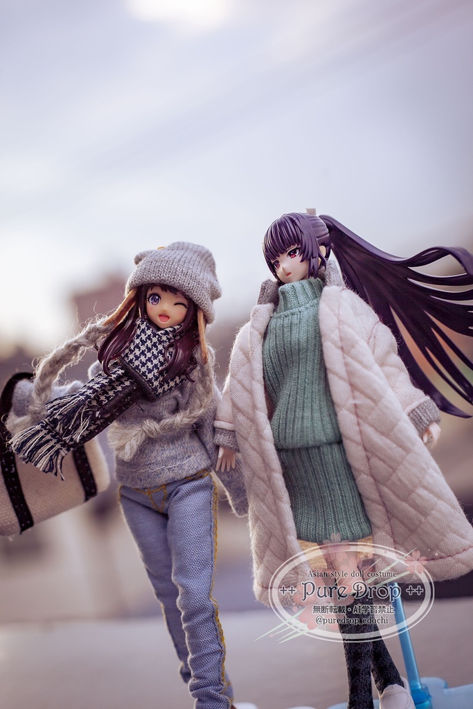 1/12 ニット帽・耳当て付 (創彩少女庭園でサイズ確認)