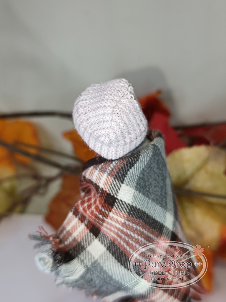 1/12サイズ ニット帽 ピンク (創彩少女庭園でサイズ確認)