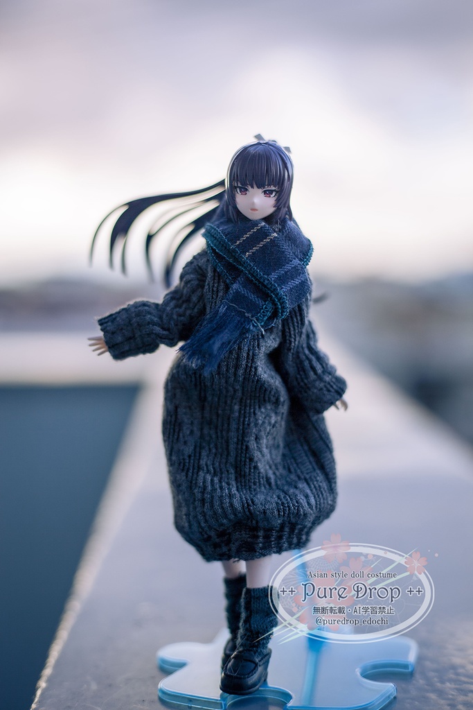 1/12サイズ ニットワンピコーデ (創彩少女庭園・ドレスアップボディMで着用確認)