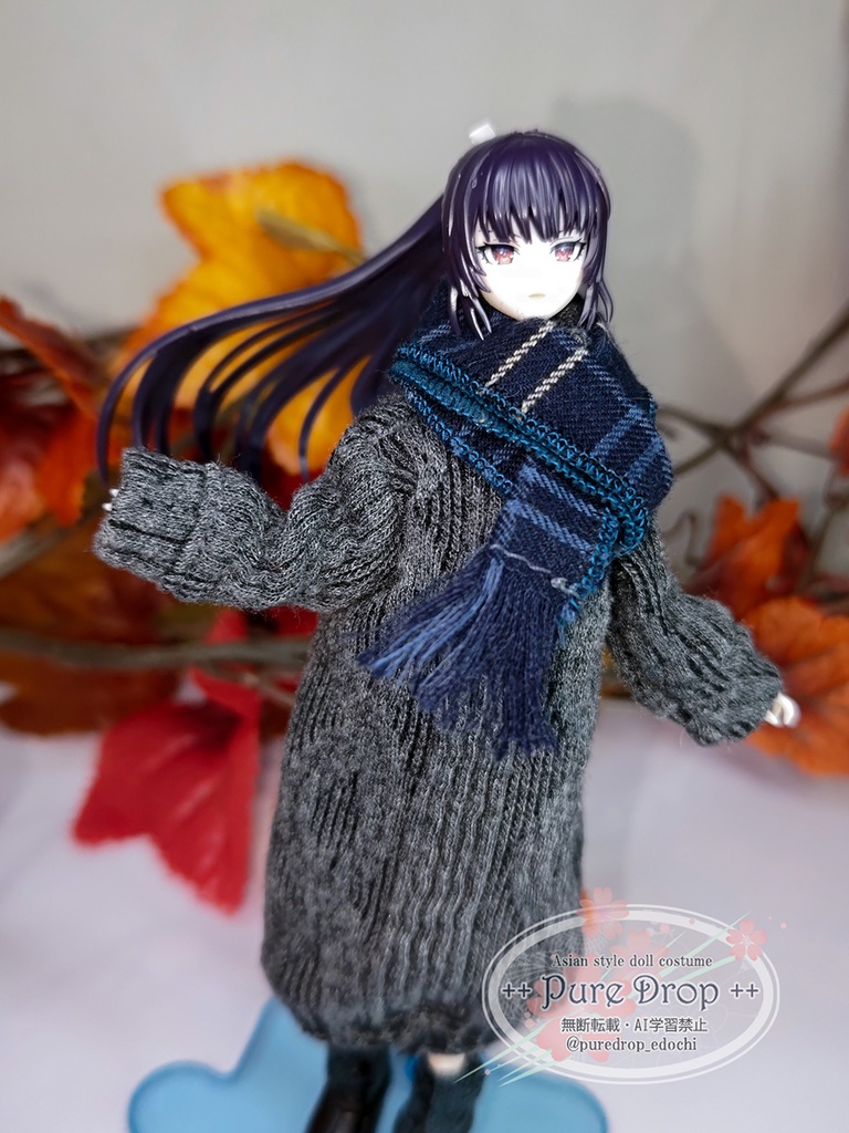 1/12サイズ ニットワンピコーデ (創彩少女庭園・ドレスアップボディMで着用確認)