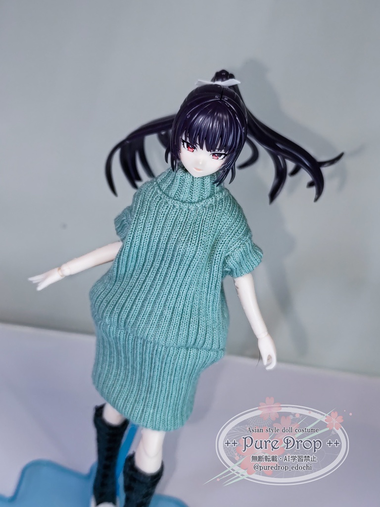 1/12 ニットワンピ (創彩少女庭園・ドレスアップボディMで着用確認)