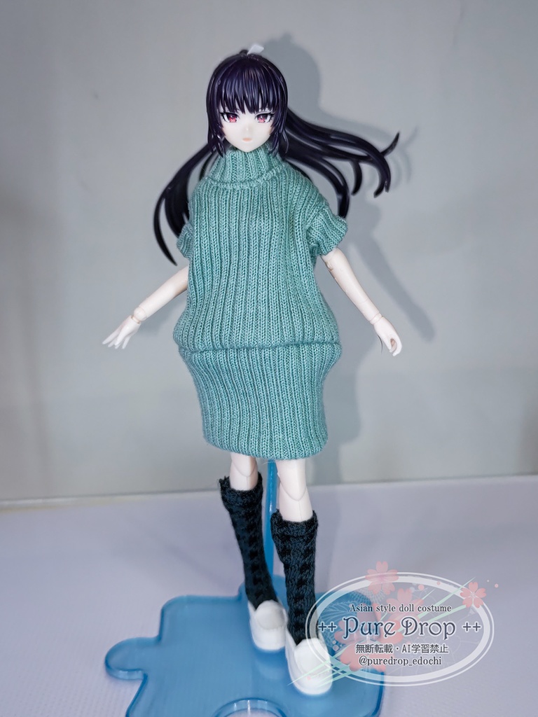 1/12 ニットワンピ (創彩少女庭園・ドレスアップボディMで着用確認)