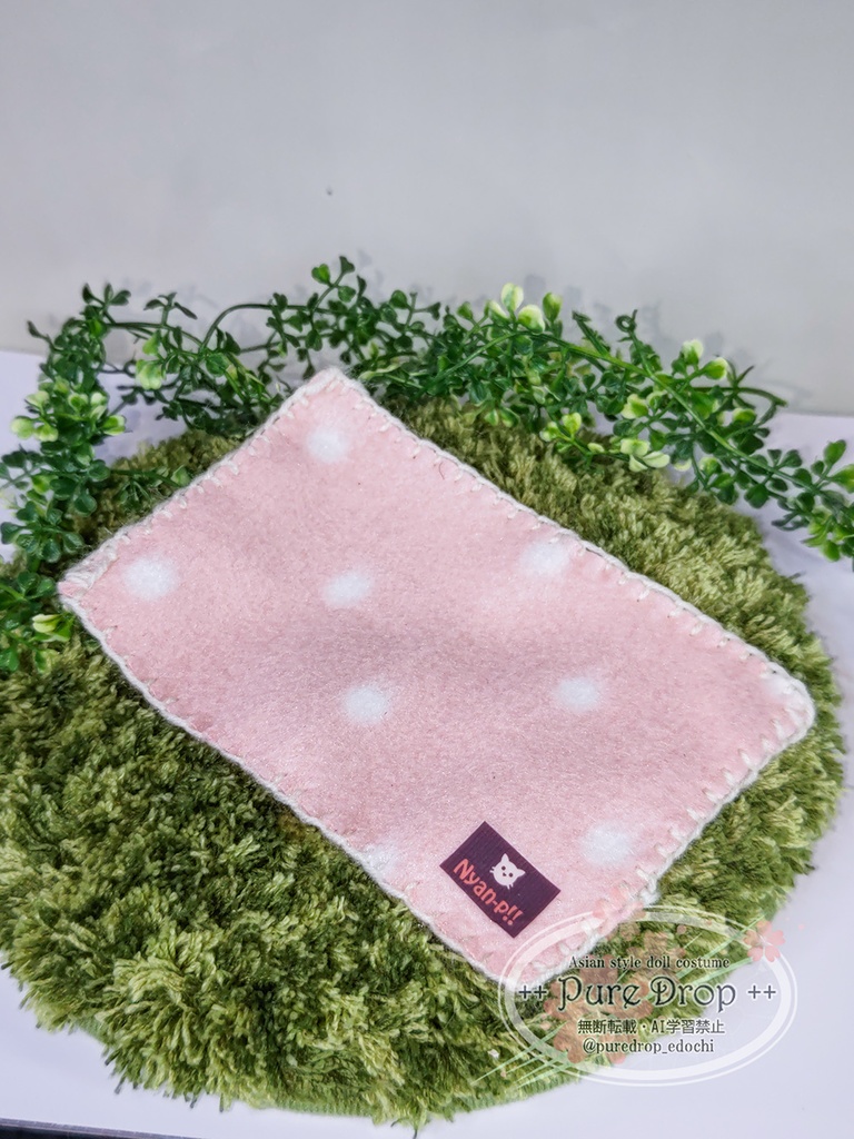 1/12サイズ 桃色ブランケット (モデル・創彩少女庭園・ドレスアップボディM確認)