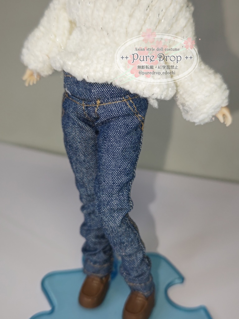 1/12 1/10 スリムジーンズ・ブルー(創彩少女庭園Lボディ確認)