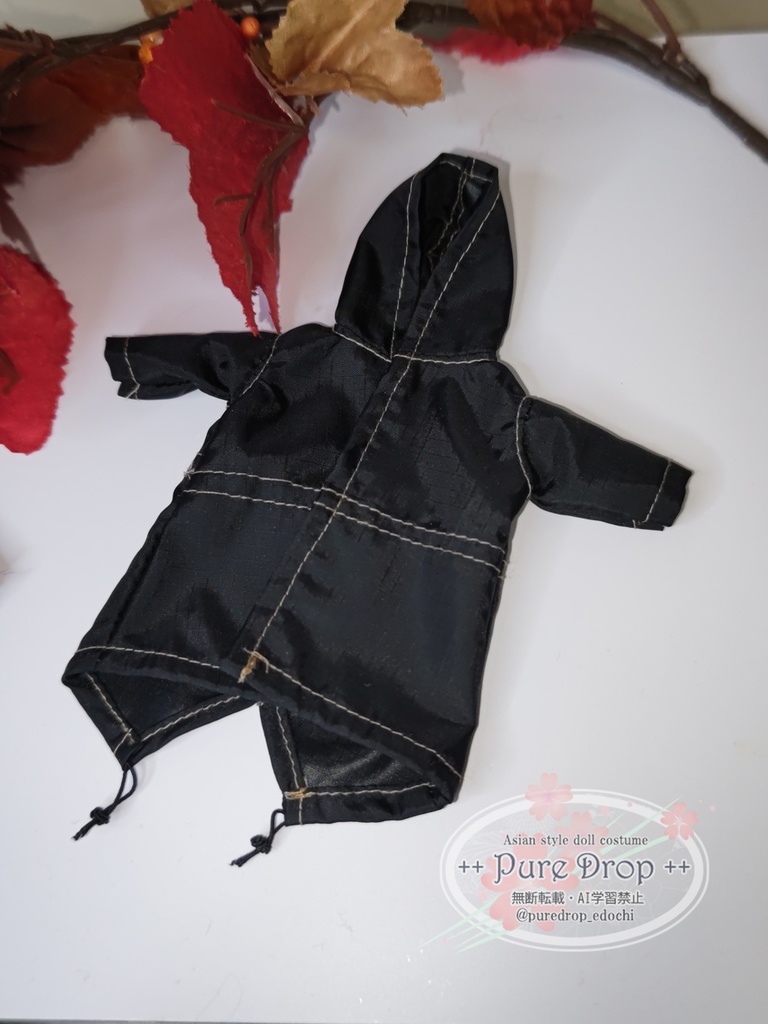 1/10 1/12 ブラックモッズコート (創彩少女庭園ドレスアップボディL・M確認)