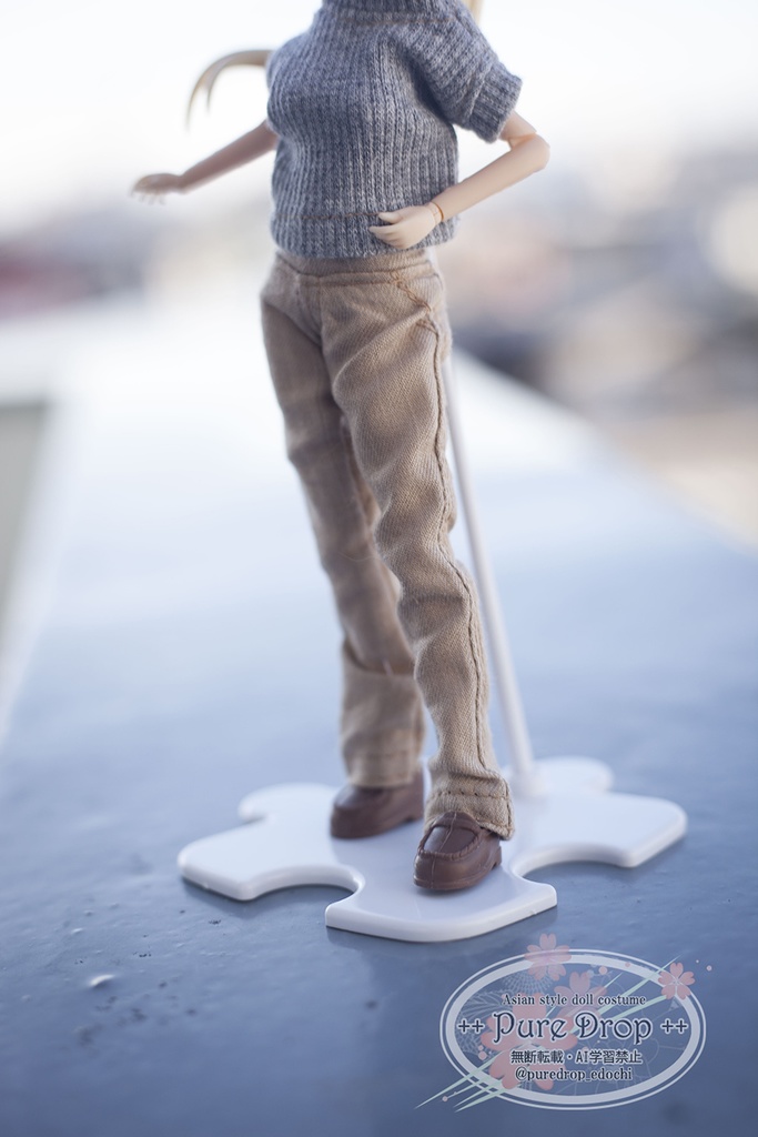 1/12 1/10 ストレートジーンズ・ベージュ(創彩少女庭園Lボディ確認)